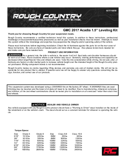 Installation Manual
